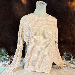 Cozy Cream Knit Sweater S/M (4090)